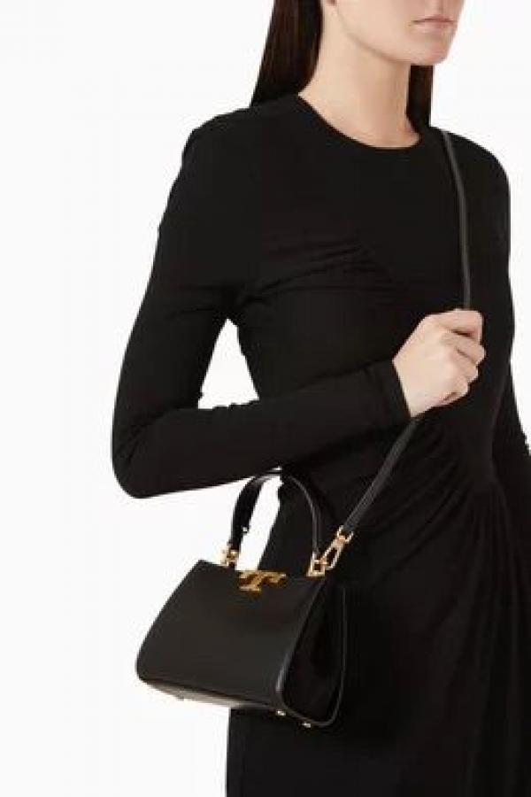 TB-Inspired Eleanor Shoulder Bag With Box (Black)