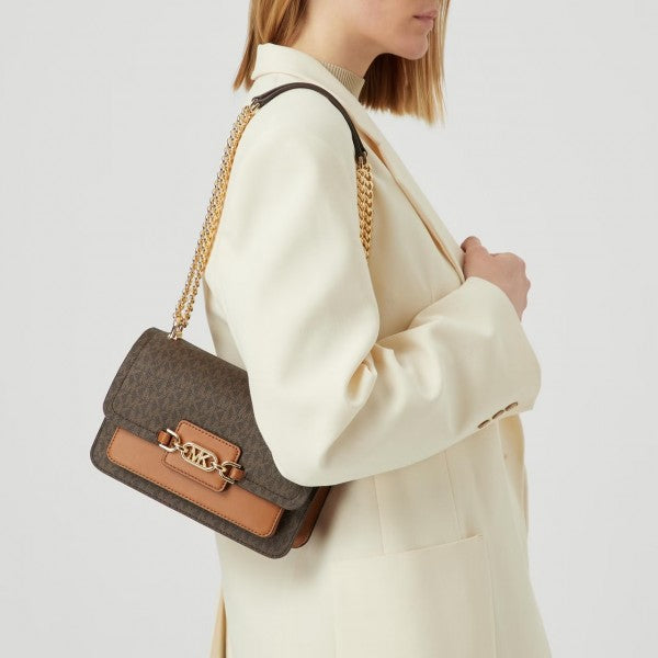 MK-Inspired Heather Shoulder Bag (Brown)