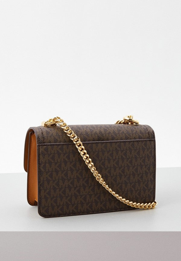 MK-Inspired Heather Shoulder Bag (Brown)
