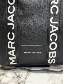 Marc Jacobs-Inspired Wisteria Small Leather Tote Bag With Dust Bag (Black)