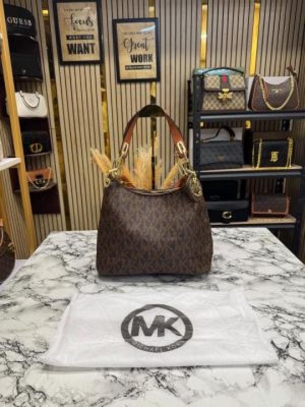 MK-inspired Fulton Handbag With Dust Bag (Brown)