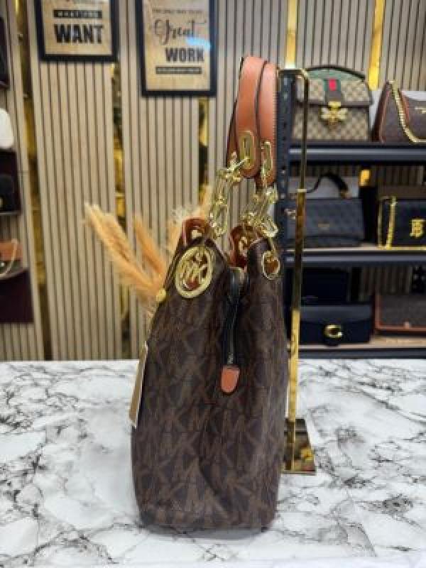 MK-inspired Fulton Handbag With Dust Bag (Brown)