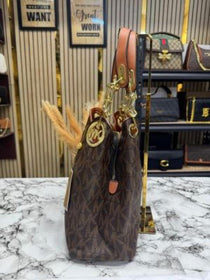 MK-inspired Fulton Handbag With Dust Bag (Brown)