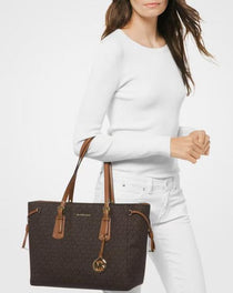 MK-Inspired Voyager Tote Bag (Coffee-Brown)