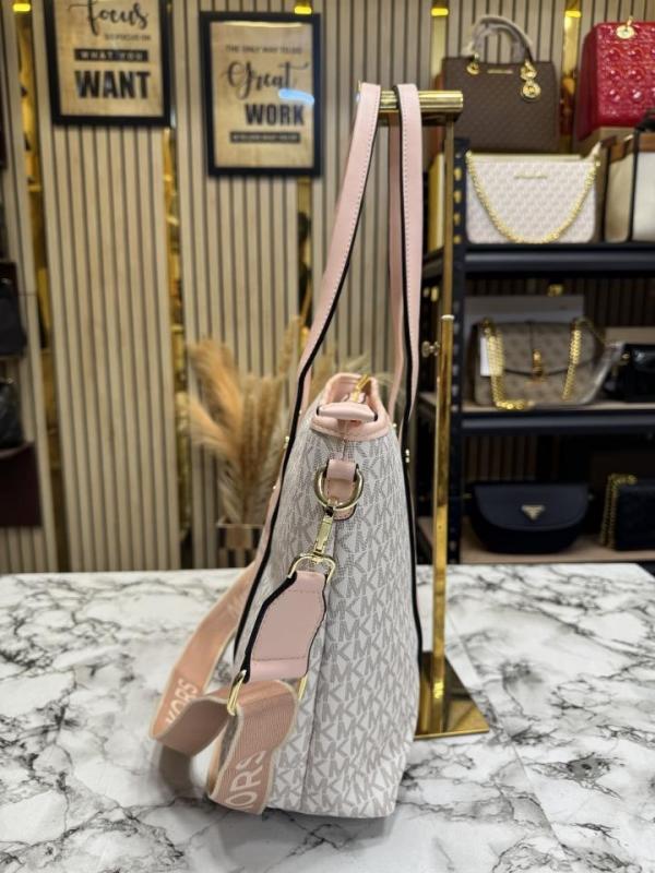 MK-Inspired Tote Bag With Brand Dust Bag (Pink)