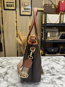 MK-Inspired Tote Bag With Brand Dust Bag (Brown)