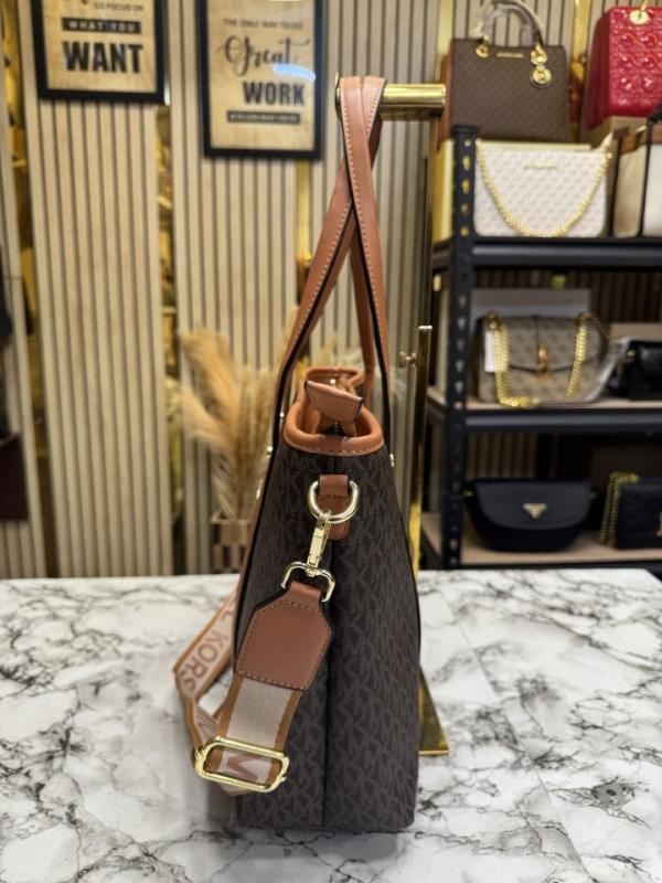 MK-Inspired Tote Bag With Brand Dust Bag (Brown)
