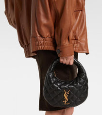 YSL-Inspired Icarino Quilted Small Shoulder Bag With Box (Black)