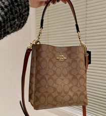 C-Inspired Inspired Mollie Bucket Bag With Box (Brown)