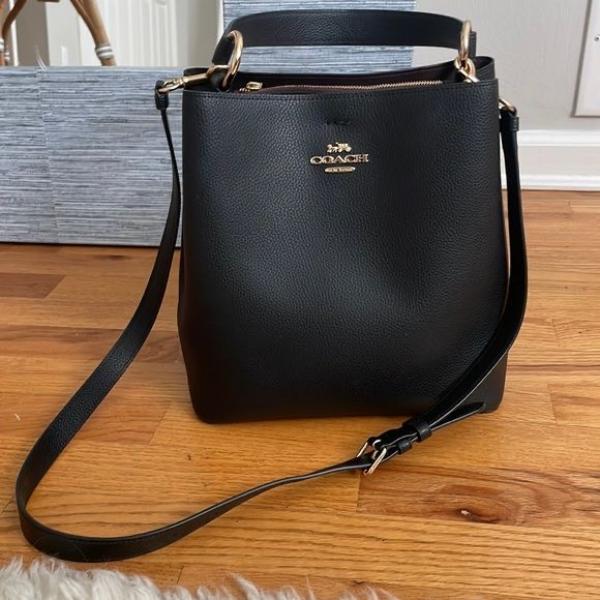 C-Inspired Mollie Bucket Bag With Box (Full Black)