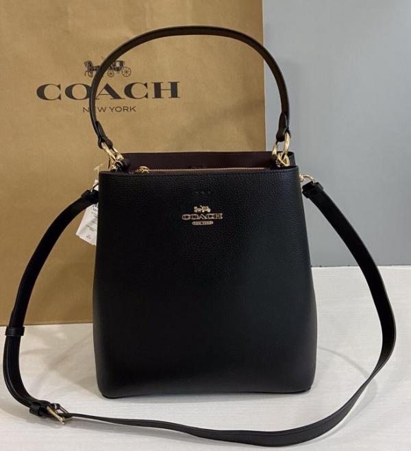 C-Inspired Mollie Bucket Bag With Box (Full Black)