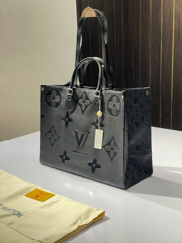 LV-Inspired On The Go With Dust Bag (Black)