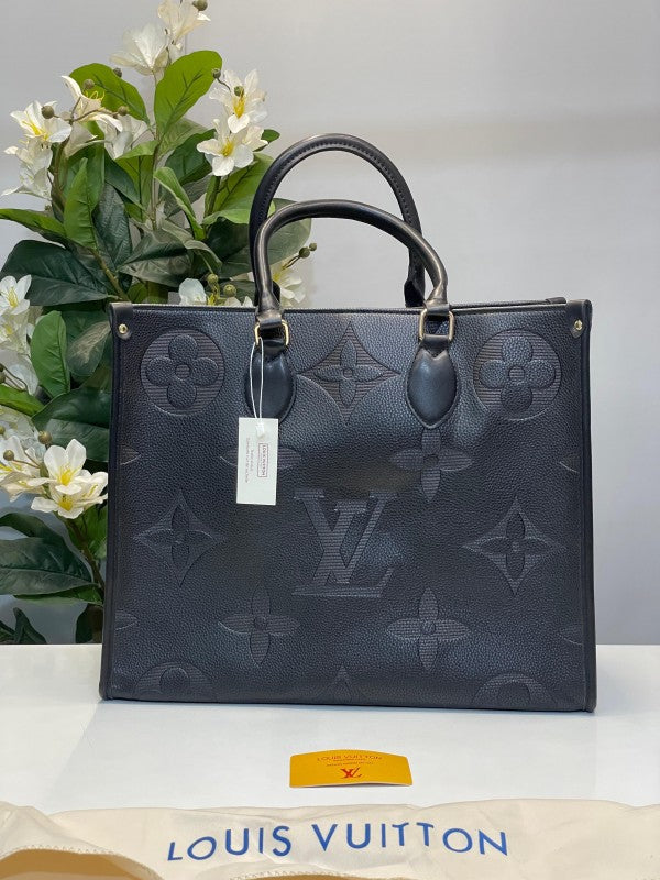 LV-Inspired On The Go With Dust Bag (Black)