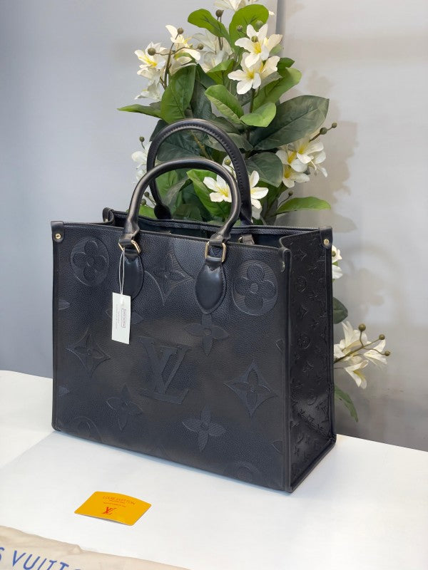LV-Inspired On The Go With Dust Bag (Black)
