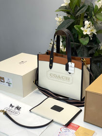 C-Inspired Field Tote Bag With Double Box