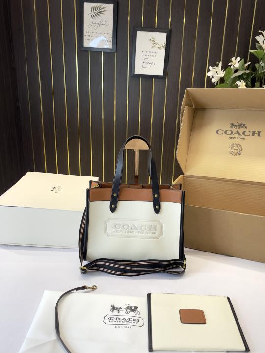 C-Inspired Field Tote Bag With Double Box