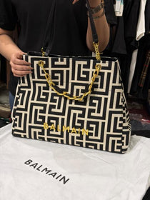 Balmain Jacquard Tote Bag With Dust Bag