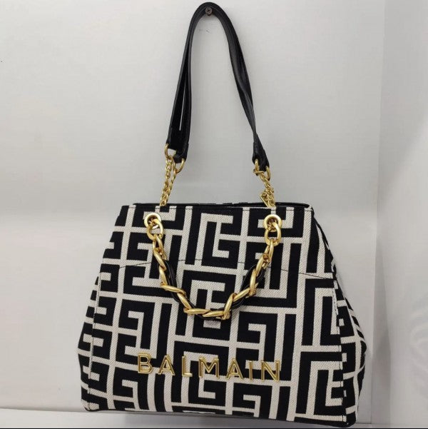 Balmain Jacquard Tote Bag With Dust Bag Secondary image
