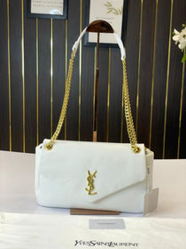 YSL-Inspired Calypso Shoulder Bag With Dust Bag (White)