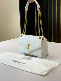 YSL-Inspired Calypso Shoulder Bag With Dust Bag (White)