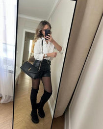 YSL-Inspired Calypso Shoulder Bag With Dust Bag (Black)