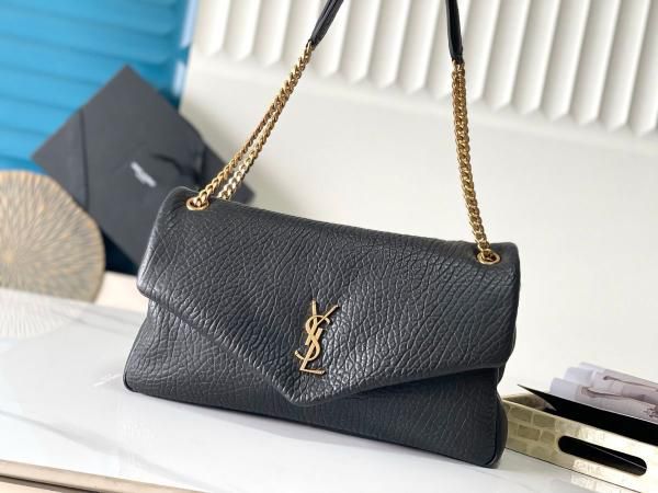 YSL-Inspired Calypso Shoulder Bag With Dust Bag (Black) Main image