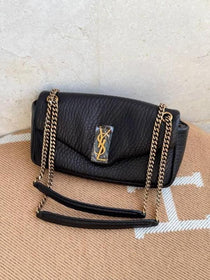 YSL-Inspired Calypso Shoulder Bag With Dust Bag (Black)