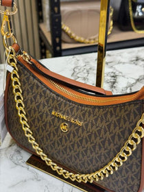 MK-inspired Charm Shoulder Bag With Box And Dust Bag (Coffee)