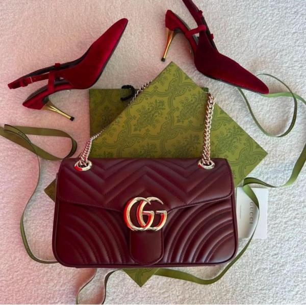 G-Inspired Marmont Premium With Box (Wine)