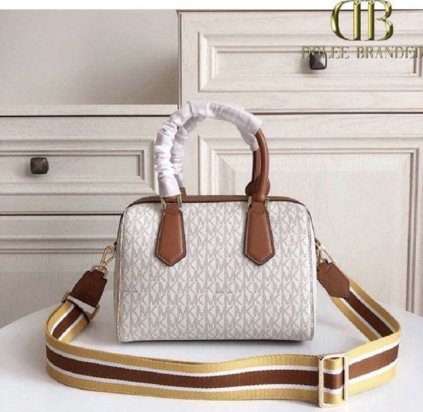 MK-inspired Speedy Boston 22cm Bag with Dust Bag And Carry Bag (Biege-Brown)