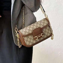 G-Inspired Horsebit Top Handle sling Bag With Box