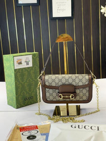 G-Inspired Horsebit Top Handle sling Bag With Box