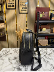 C-Inspired Leather Court With Dust Bag Premium Quality Backpack [Coffee]