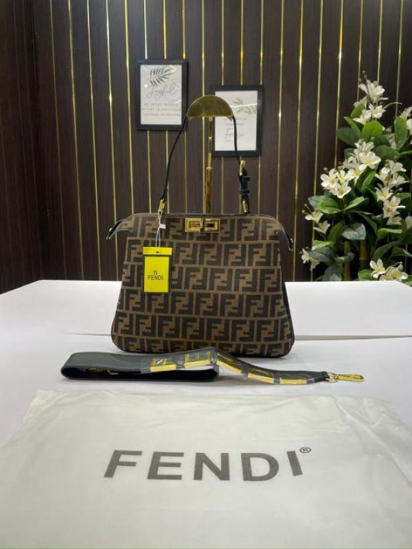 F-inspired Peekabo Soft Leather Edition With Dust Bag (Brown)