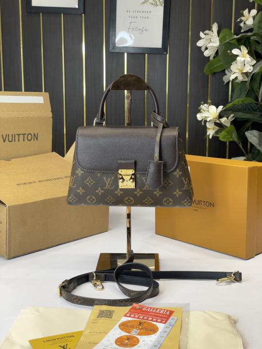LV-Inspired Madeleine Top Handle Bag With Double Box (Coffee) Secondary image
