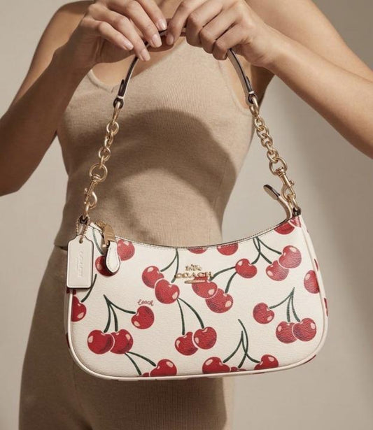 C-inspired Teri Hobo Bag With Box (White)