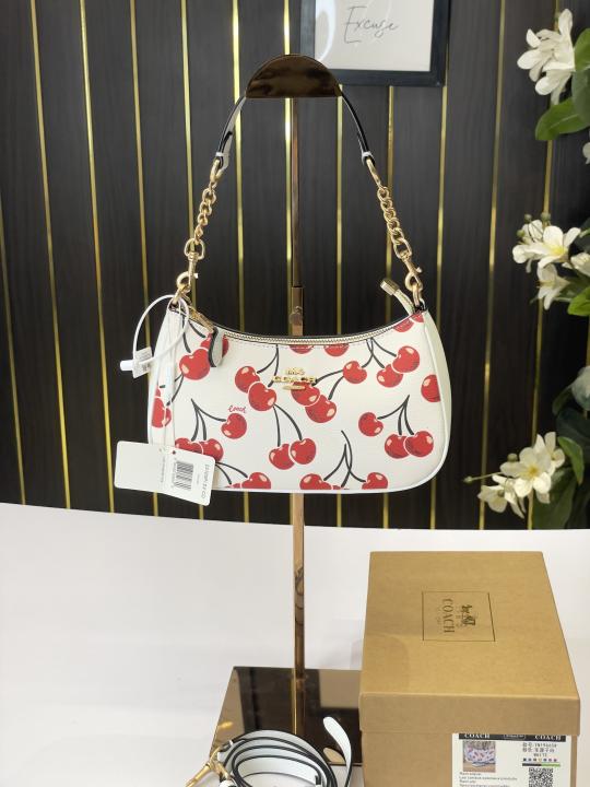 C-inspired Teri Hobo Bag With Box (White)
