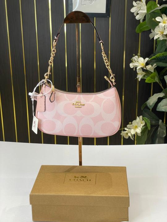 C-inspired Teri Hobo Bag With Box (Pink)