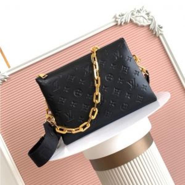 LV-Inspired Monogram Canvas Coussin BB With Double Box And Dust Bag (Black)