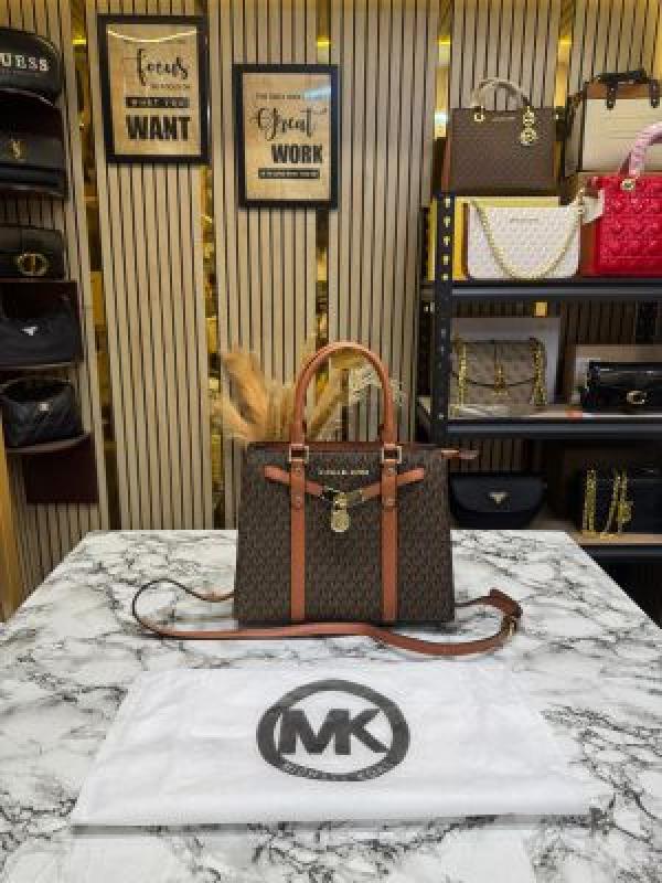 MK-Inspired Hamilton Handbag With Dust Bag (Brown) Main image