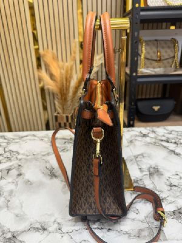 MK-Inspired Hamilton Handbag With Dust Bag (Brown)