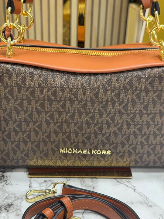 MK-Inspired Jet Set Medium Camera Crossbody Bag With Box And Dust Bag Including Carry Bag (Brown) Secondary image