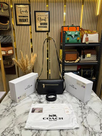 C-Inspired Etta Flap Crossbody Bag With Box And Dust Bag (Black)