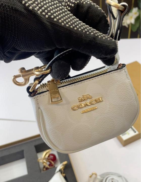 C-Inspired Teri Combo With Small Pouch And Charm With Box (white)