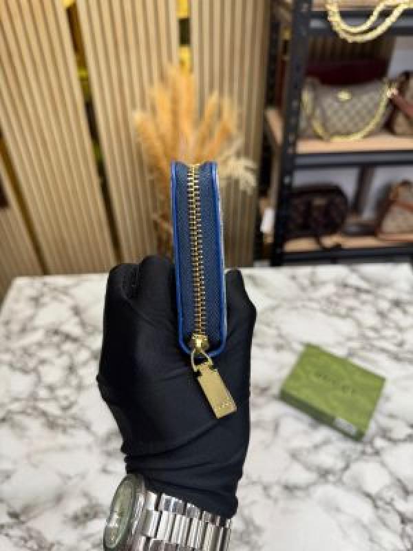 G-inspired GG Monogram Zip-around With Box (Blue)
