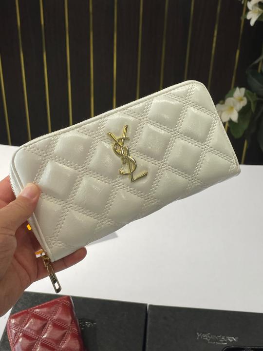 YSL-Inspired Women's Wallet With Box (White) Main image