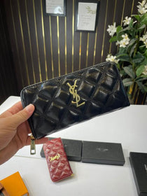 YSL-Inspired Women's Wallet With Box (Black)