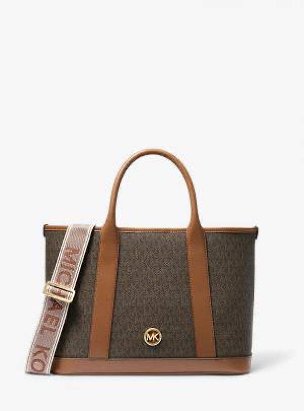 MK-Inspired Luisa Small Signature Logo Satchel
