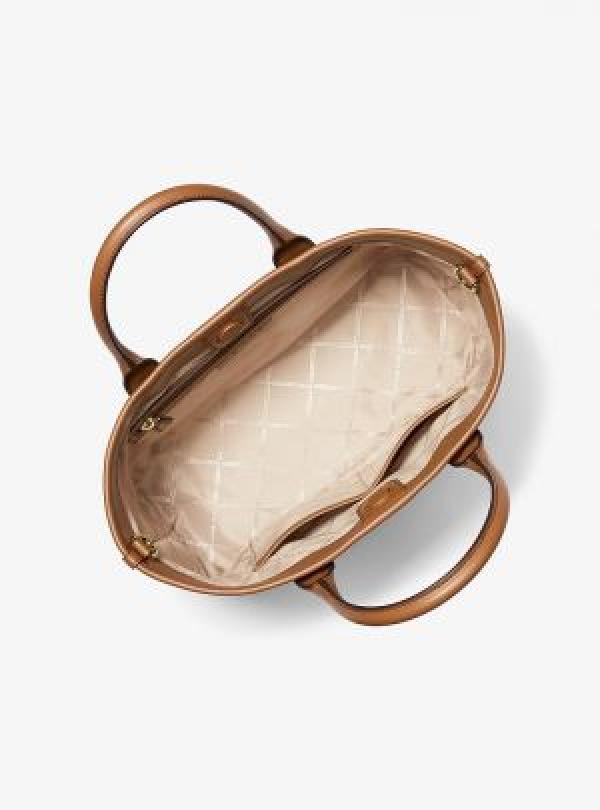 MK-Inspired Luisa Small Signature Logo Satchel