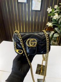 G-Inspired Marmont Super Mini 16cm With Box (Black)